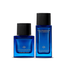 Load image into Gallery viewer, Carved Oud Gift Set - Fragrance and Hair Fragrance

